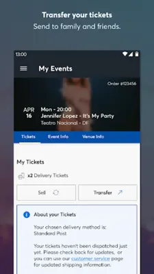 Ticketmaster MX Event Tickets android App screenshot 0